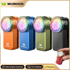 Wurkkos HD03 680LM 미니 클립 라이트 USB C 충전식 포켓 손전등 스포트라이트/플러드라이트 휴대용 EDC RGB 토치 자석 포함