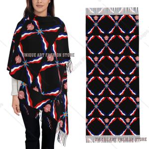 럭셔리 아시리아 수리요 깃발 스카프 태슬 스카프 여성용 부드럽고 따뜻한 숄 및 랩 대형 가을 겨울 숄 랩