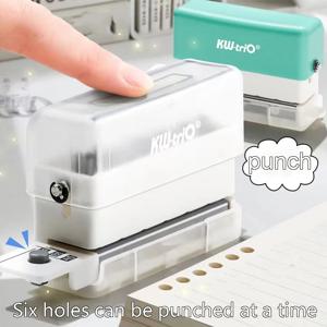 1PC 루즈리프 플래너 스크랩북 종이 6홀 펀치, 수제 종이 펀치, 바인딩 사무용품, 학교용품