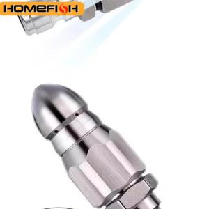 워터젯 고압 분사 노즐 하수구 청소 1/4인치 스테인리스 스틸 고압 세척기 퀵 플러그 배수 호스 노즐 도구