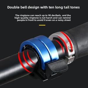 1개 투명 핸들바 장착 자전거 벨 경적 컴팩트 안전 경고 장치 산악 도로 자전거용, 스타일리시하고 기능적
