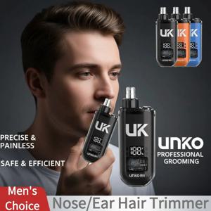 남성용 스마트 디지털 디스플레이 코털 트리머 USB 충전식 무통증 귀 코털 제거기 IPX5 방수 그루밍 키트