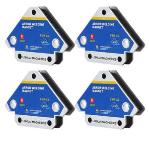 4PCS 핫 12.5KG 자기 용접 고정 장치 45 °   90 °   135 °   다각도 자석 용접 포지셔너 페라이트 보조 위치 지정 도구