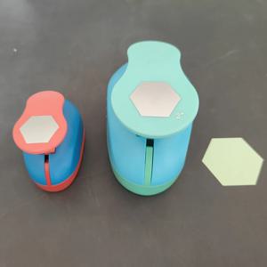 공예용 육각형 종이 커터 홀 펀처 펀치 도구 25mm 33mm 50mm 카드 만들기 스크랩북킹 학교 엠보싱 엠보서