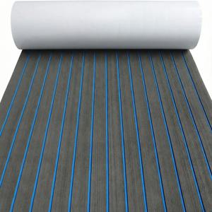 2400*300mm*5mm 에바 폼 인조 티크 보트 데크 매트 시트 티크 요트 해양 바닥 방수 폰툰 브라운 블랙 바닥재 모터보트용