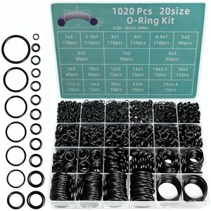 1020개 니트릴 O-링 수리 키트 밀봉 링 세트