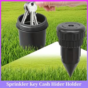 1-2개 정원 키 숨김함, 사실적인 지하 물뿌리개 모양 키 보관함, 플라스틱 홀더 박스, 야외 정원 보안용 내구성 제품
