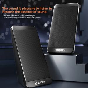 S5 컴퓨터 스피커 서브우퍼 2.0 멀티미디어 USB 스피커 미니 노트북 스피커