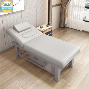 현대식 스파 테라피 침대 (목재 구조 및 조절 가능한 쿠션 포함)