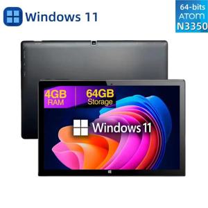 최고 판매 10.1인치 윈도우 11 태블릿 AR40 인텔 아톰 N3350 쿼드 코어 듀얼 카메라 4GB DDR RAM 64GB ROM 1920x1200 IPS 타입-C USB 3.0
