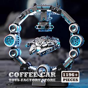 스타워즈 팔콘 우주선 블록 세트 디즈니 영화 우주선 MOC 브릭 장난감 성인 어린이 놀라운 선물 DIY 데스크탑 장식