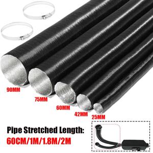 25mm 42mm 60mm 75mm 직경 60-200cm 길이 에어 디젤 주차 히터 덕트 파이프 튜브 호스 (웨바스토 에버스파처용, 연장 가능)