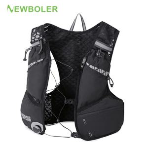 NEWBOLER 8L 아웃도어 트레일 러닝 백팩 초경량 여성 남성 러닝 레이스 하이드레이션 베스트 마라톤 자전거 가방 (마라톤 하이킹용)