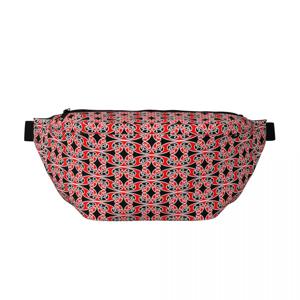 크로스바디 허리 가방 마오리 전통 패턴 햄헤드 샤크 남성 여성 조절 가능한 패니 팩 여행 러닝 머니 폰 가방