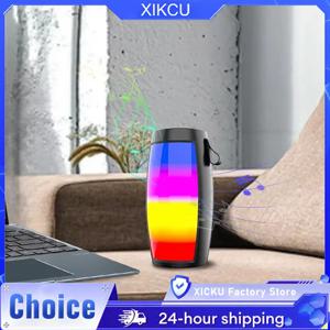 XICKU 무선 블루투스 스피커 강력한 휴대용 사운드 박스 서브우퍼 자동차 오디오 베이스 MP3 플레이어 사운드 시스템 LED 조명