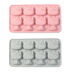 귀여운 고양이 실리콘 몰드 아이스 그리드 초콜릿 몰드 비스킷 수제 DIY 도구 드립 글루 몰드 석고 화이트 엠브리오 몰드