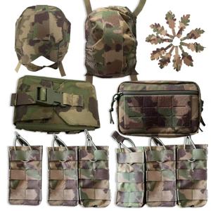 맞춤형 스위스 TAZ16 위장 전술 장비 - 해상용 헬멧 커버/트리플/쿼드러플 탄창 가방/DIY 장비용