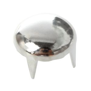 AB42-400X 구리 8mm 실버 라운드 콘 리벳 펑크 장식 리벳 실버