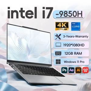 윈도우 11 프로 오피스 노트북 인텔 코어 i7 9850H 16GB 램 1TB SSD 게이머/학습용 노트북 컴퓨터 PC