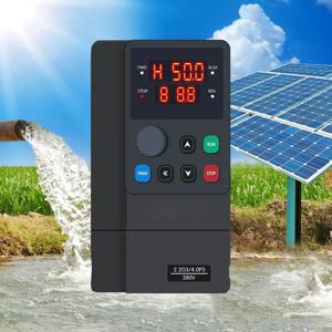 2.2KW 3HP 태양광 워터 펌프 인버터 (MPPT/V/F 제어, IP20, 220V AC 또는 150V-400V DC 입력)