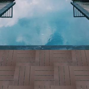 방수 및 부식 방지 야외 바닥 플라스틱 인터로킹 보드 (수영장 옆 발코니 정원 마당 접합용)