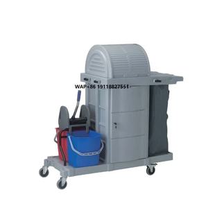 다용도 청소 카트 플라스틱 호텔 하우스키핑 청소 트롤리 (도매) 레스토랑 서비스용