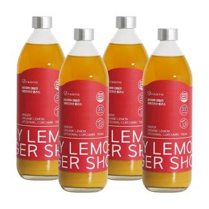 비타제틱 데일리 레몬진저샷 국내산생강 커큐민 비타민Ｃ건강드링크 진저샷 플러스 700ml x 4개