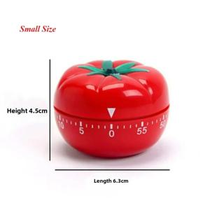 기계식 타이머 대형&소형 사이즈 - 베이킹, 요리, 토마토 및 일상 알림용 시각적 카운트다운 타이머 수동식 알람 시계