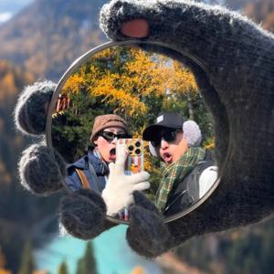 휴대용 여행용 핸드헬드 셀카 거울 솔로 여행 INS 반사 볼록 거울 사진 소품 브이로그 여행용 액세서리