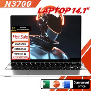 NAIWO 노트북 인텔 N3700 15.6인치 IPS FHD 인텔 4405U 노트북 16GB 2TB SSD 5000mAh 배터리 윈도우 11 오피스 노트북 슬림형 경량 노트북