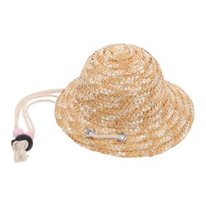 미니 밀짚모자 손으로 짠 섬세하고 사랑스러운 작은 모자 공예용 인형의 집 장식 마이크로 풍경 장식품 짠 모자 장식용