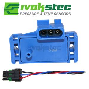 12223861 터보 부스트 압력 맵 센서, 피그테일 플러그 와이어 키트 포함, 캐딜락, 쉐보레, 폰티악, 뷰익, 3 바