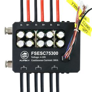 Flipsky FSESC 75300 84V 고전류 350A ESC 베이스, 알루미늄 케이스 포함, 수냉 인클로저, E-포일 파이팅 로봇용