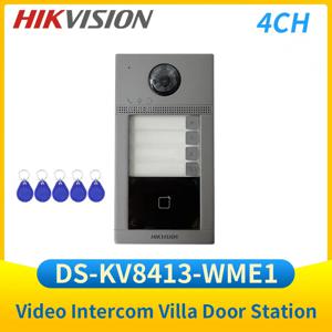 DS-KV8413-WME1 Hikvision IP 비디오 인터콤 WIFI 도어 스테이션 초인종 4채널 실내 스테이션 액세스 제어