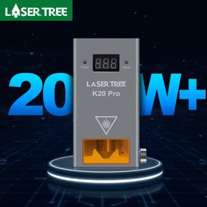 레이저 트리 K20 20W 광학 전력 레이저 헤드 (공기 보조 노즐 포함) CNC 조각기 절단기 용 4 다이오드 모듈 DIY 도구