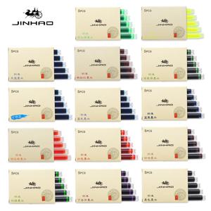 5/10/15 Pcs Jinhao 만년필 잉크 카트리지 리필 만년필 잉크 만년필 중국어 잉크 사무실 학교 용품 편지지