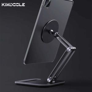 Kimdoole 금속 마그네틱 태블릿 홀더 테이블 데스크 스탠드 Ipad Pro Xiaomi Samsung Huawei Apple 태블릿 액세서리 지원