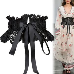 여성용 레이스 타이 코르셋 와이드 슬리밍 바디 벨트, 신축성 하이 웨이스트 스트랩, 신축성 거들 커머밴드, 신상