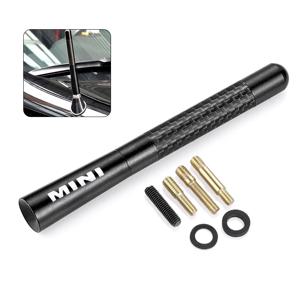 미니 자동차 지붕 안테나 범용 장식 탄소 섬유 공중 R55 R56 R60 R50 R53 F55 F56 F60 스타일링 액세서리