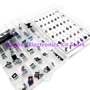 45 in 1 센서 모듈 및 Arduino Raspberry Pi용 16가지 스타터 키트, 37 in 1보다 우수함(박스 포함) DIY UNO R3 MEGA2560