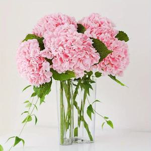 58CM 인공 수국 현실적인 다채로운 잎 웨딩 홈 파티 거실 테이블 장식