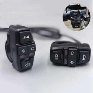 전기 자전거 스쿠터 스위치 전조등 방향 지시등 경적 스위치, 온/오프 제어 스위치, 전기 자전거 오토바이 방수 스위치, 36V, 48V