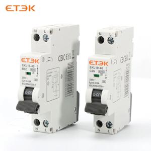 ETEC RCBO 타입 A 잔류 전류 자동 차단기 6KA 1P+N 2P DPN 과전류 누전 보호 기능 포함 30mA EKL9-40