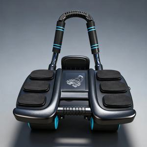 복근 휠 운동기구 여섯개의 팔꿈치 디자인 슬라이더 복근 운동 휠 자동 리바운드 미끄럼 방지 홈 짐 피트니스 장비