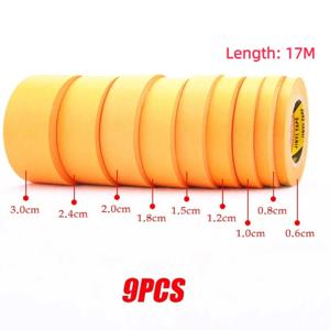 3/4/9 롤 모델 마스킹 테이프 건담 모델 페인트 도구 파인 라인 DIY 커버 테이프 취미 도구 1/2/3/6/8/10/12/15/18/20/24/30mm