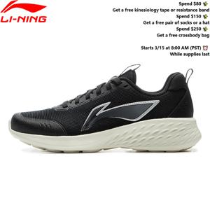 Li-Ning 여성용 LIGHTCLOUD 러닝 조깅화 통기성 편안한 LiNing 세련된 복고풍 운동화 ARSV038