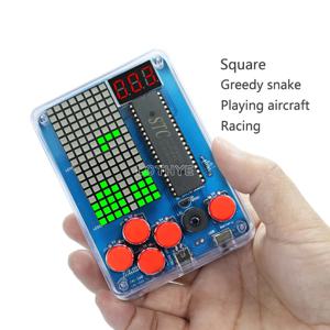DIY 전자 키트 게임 레트로 클래식 만들기 뱀 비행기 레이싱 미니 픽셀 게임 콘솔 전자 부품 납땜 어셈블리