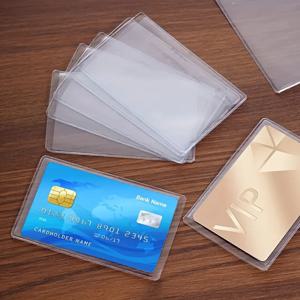 12PCS PVC 방수 투명 카드 홀더 플라스틱 카드 id 홀더 케이스 신용 카드를 보호하기 위해 카드 수호자 카드 소지자 가방