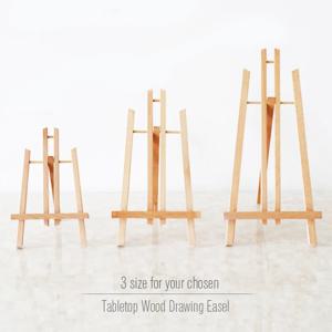 나무 사다리꼴 이젤, 데스크탑의 휴대용 접이식 디스플레이 브래킷, 페인팅 파티 이젤, 페인팅 아트 디스플레이에 사용