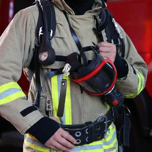 DQ2G 2팩 마스크 소방관용 가죽 손잡이가 있는 퀵 릴리스 걸쇠, 316 스테인레스 스틸 고정 스냅 걸쇠 끈